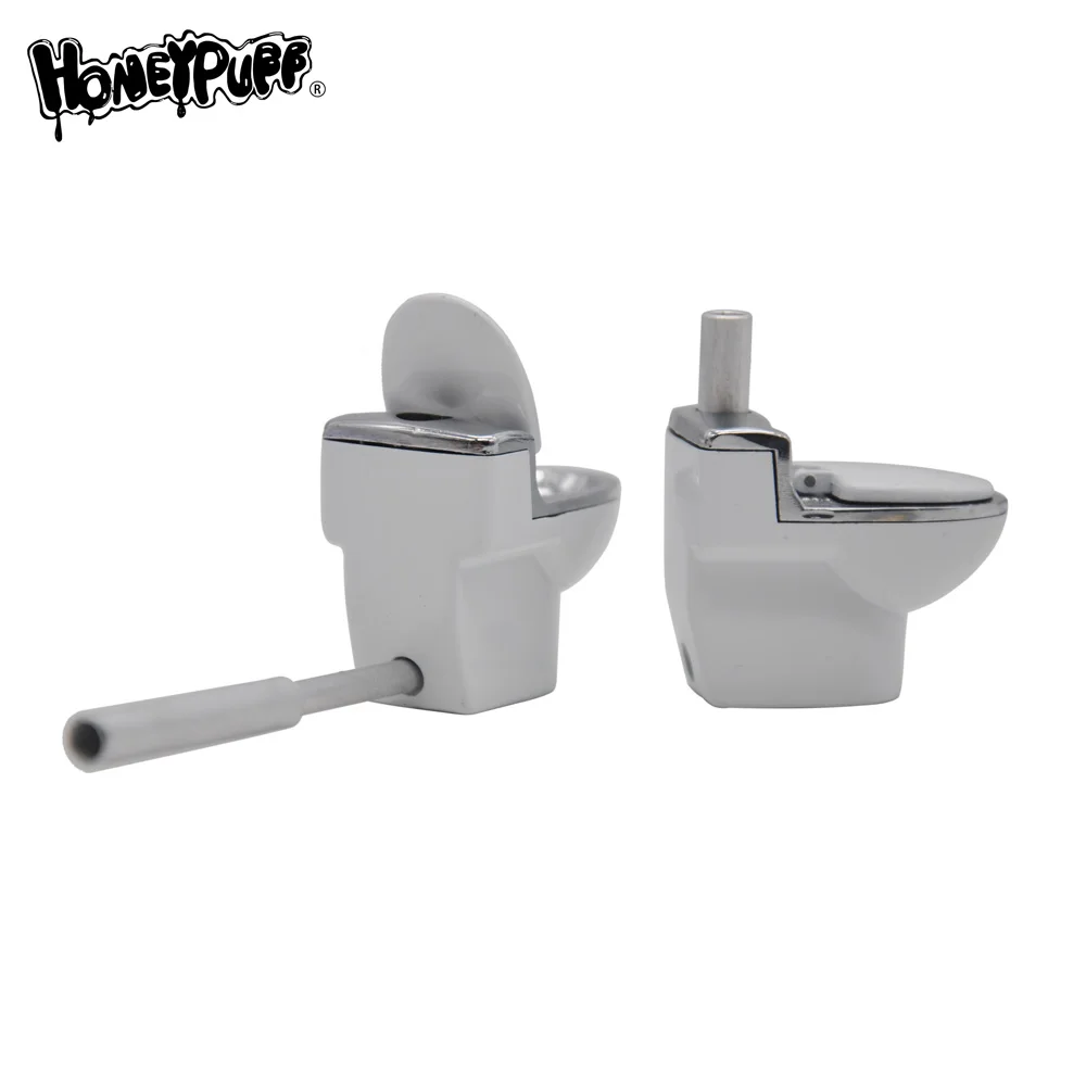 TOPPUFF Туалет модель курительная трубка с металлической чашей травяные трубы