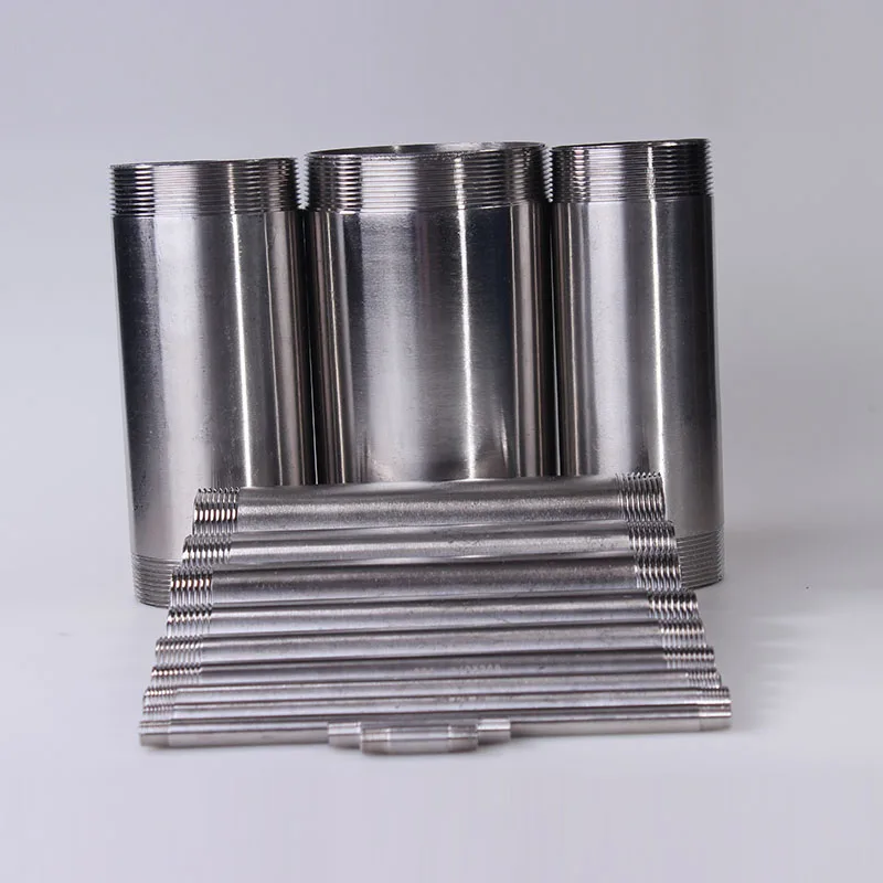 

Water connection 1/8" 1/4" 3/8" 1/2" 3/4" 1" 1-1/4" 1-1/2" Male X Male Threaded Pipe Fittings Stainless Steel SS304 100mm Length