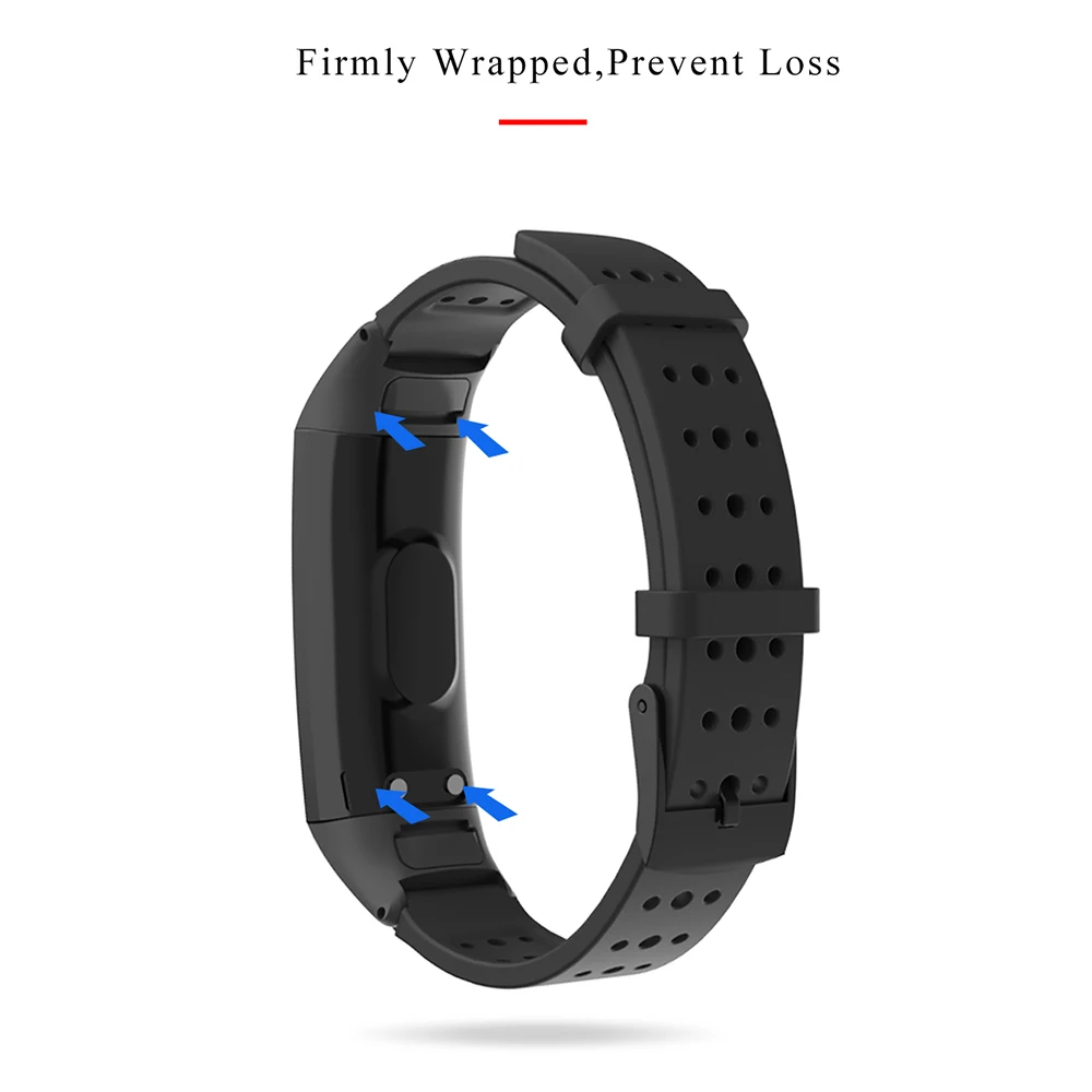 Силиконовый браслет для Honor Band 4 5 спортивный ремешок Huawei спортивные аксессуары из