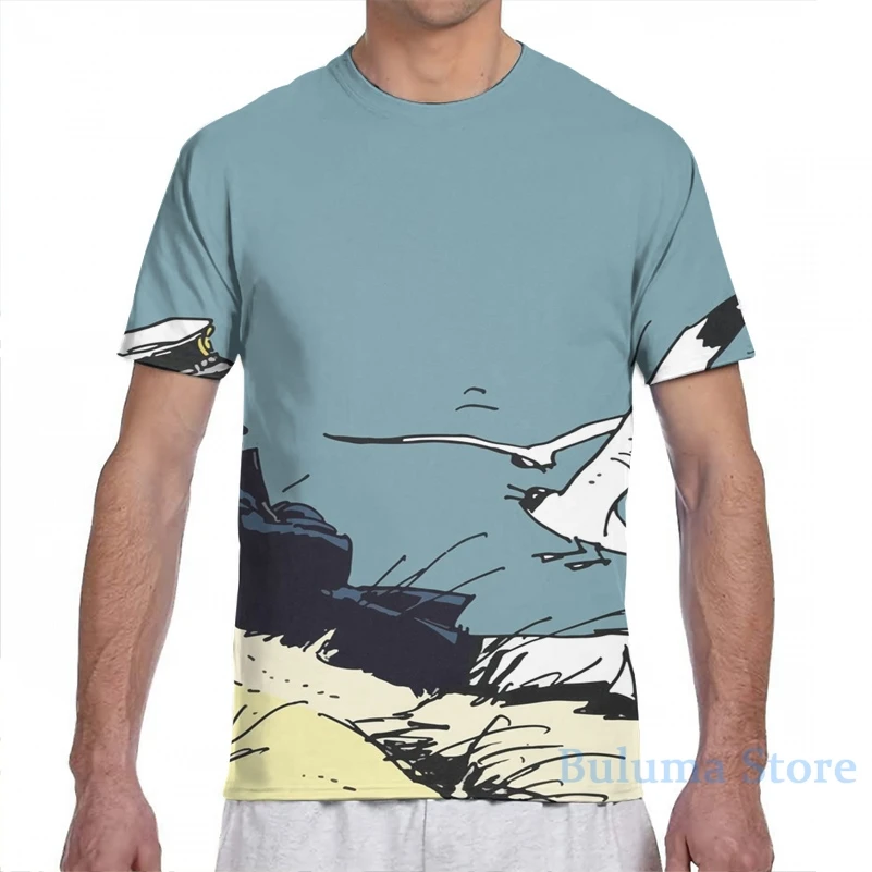 Corto Maltese at the seaside men T-Shirt women all over print fashion girl t shirt boy tops tees Short Sleeve tshirts | Мужская одежда