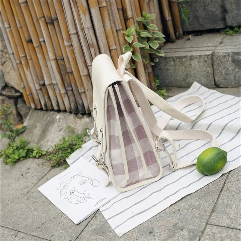 2019 женские рюкзаки Классический Клетчатый Рюкзак вместительный школьный ранец