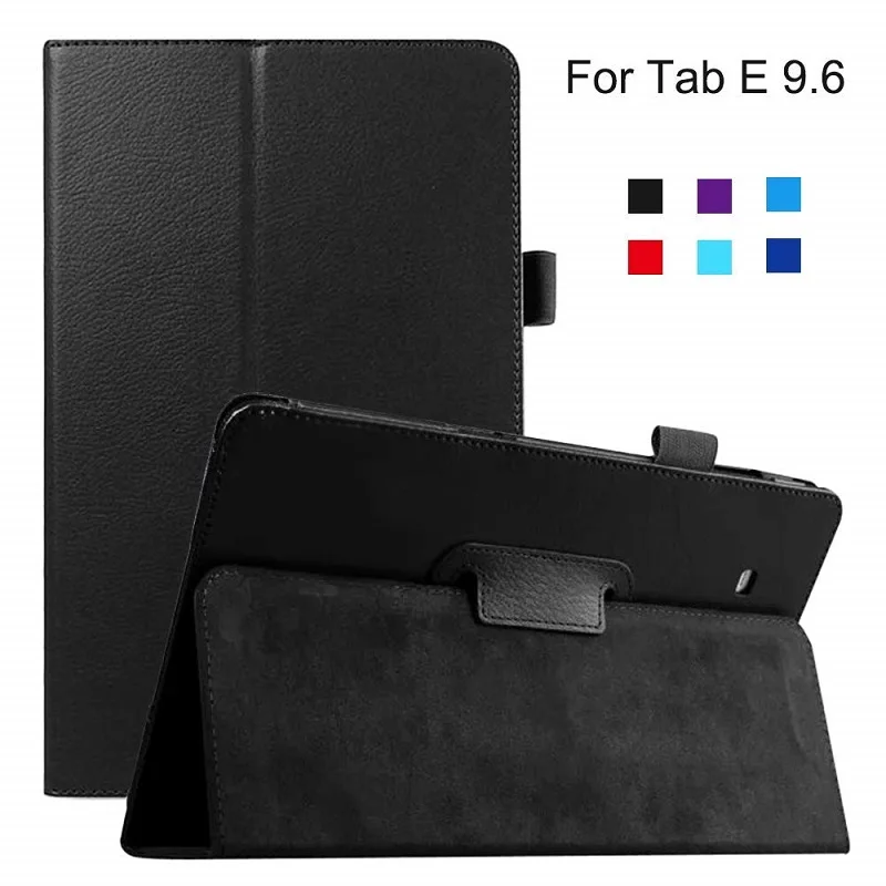 Черный Чехол для samsung Tab E 9,6 чехол для планшета для samsung Galaxy Tab E 9,6 T560 T561 SM-561 SM-T560Fundas кожаный чехол - Цвет: Черный