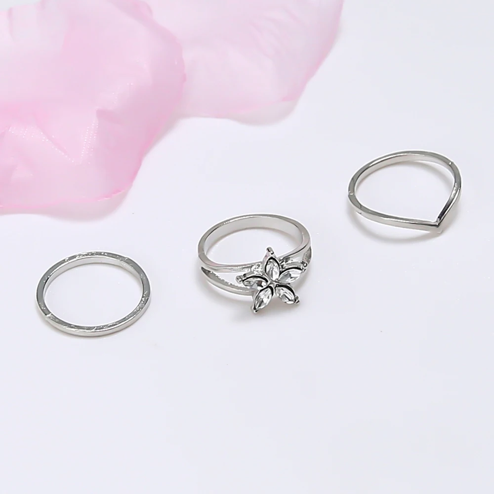 Новинка простое круглое кольцо с цветами богемное геометрическое женское носком