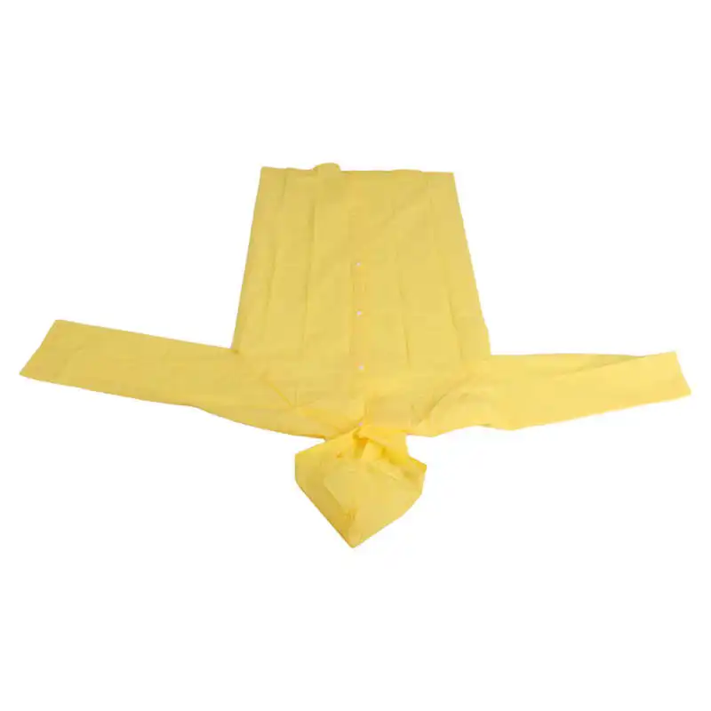 Водонепроницаемый плащи костюм желтый дождевик с капюшоном легкий чрезвычайная