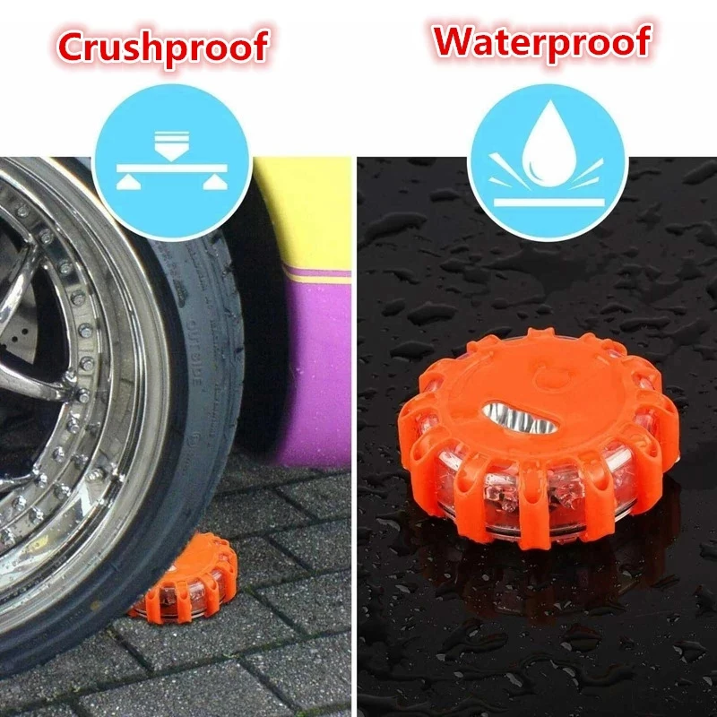 

Suchme Magnetic Emergency Light Car Beacon LED Strobe SOS Safety Warning Night Lights Roadside Outdoor Flashing Lamp with Hook