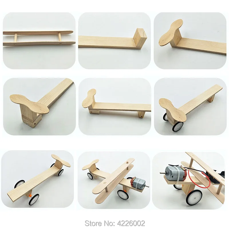 Набор сделай сам самолет автомобиль научный эксперимент Детский Электронный