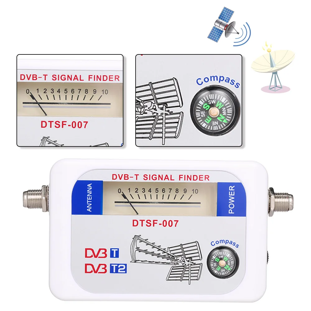 SF-007W Satellite Signal Finder DVB-T DVB-T2 Digital TV Receiver with Compass Pointer | Электроника