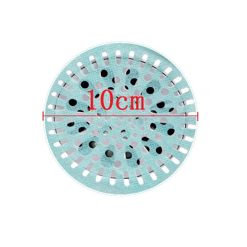 10PC Disposable Bathroom Kitchen Floor Drain Sticker Hair Filter Waste Sink Strainer Non-woven fabric Cleaning Paper Home Supply | Дом и сад