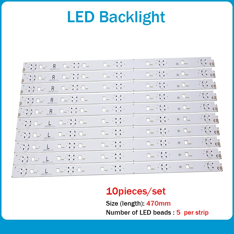 1 Набор = 10 штук для 55 дюймового телевизора светодиодная лента подсветки
