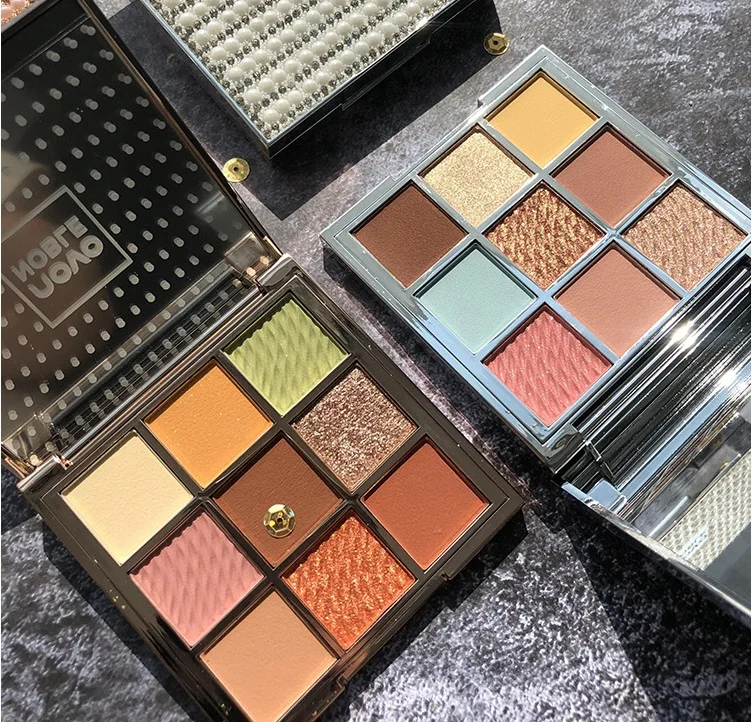 Алмазные 9 цветов мерцающие матовые блестящие тени для век Палитра