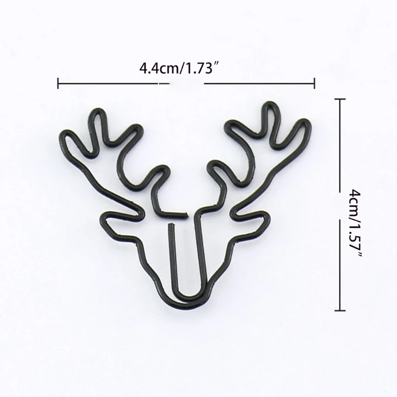 

20 Pieces Creative Vintage Deer Animal Paper Clips Decoration Bookmark Bill Reading Ticket Holder DIY School Supplies
