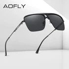 Солнцезащитные очки AOFLY, квадратные, поляризационные, для мужчин и женщин, большие, зеркальные, для вождения, солнцезащитные очки, zonnebril heren, UV400
