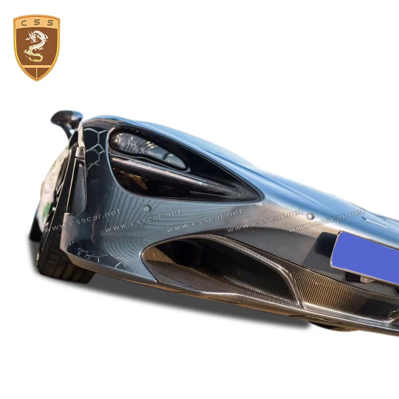Диффузор для губ переднего бампера из настоящего углеродного волокна Mclaren 720S 2017