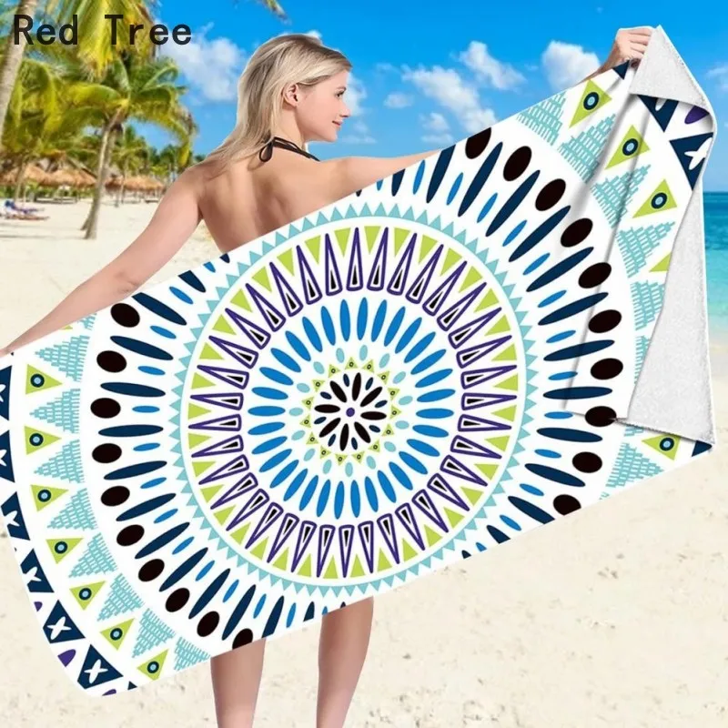 

75X150cm Geometric Boho Art Bath Towel for Adults Absorbent Quick Drying Spa Body Wrap Face Hair Shower Towels Beach Cloth Cover