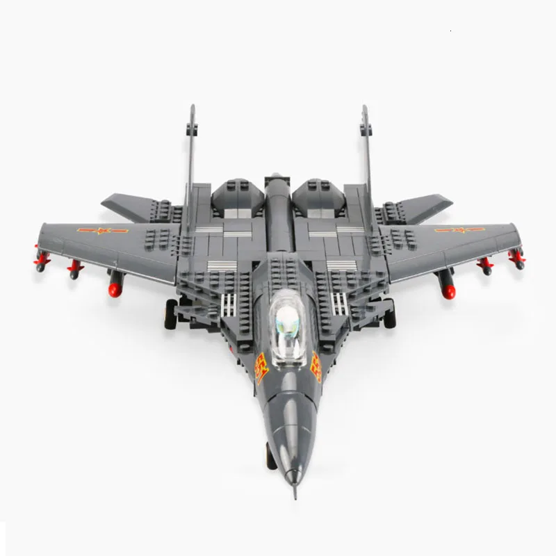 Wange Блоки 4001 военный самолет Боевая модель боец Строительные кирпичи F15 Орел