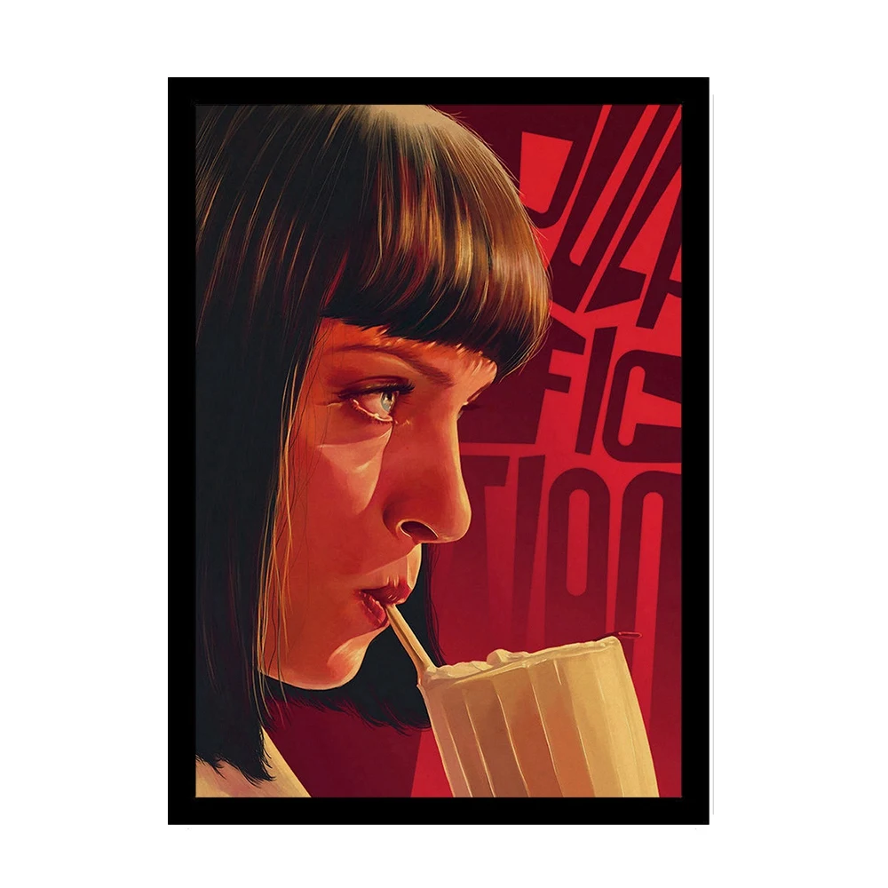 

Vinatge Pulp Fiction B gather Poster Kraft Paper Classic Movie Posters and Prints Bar Cafe Home Decor Painting Wall Sticker