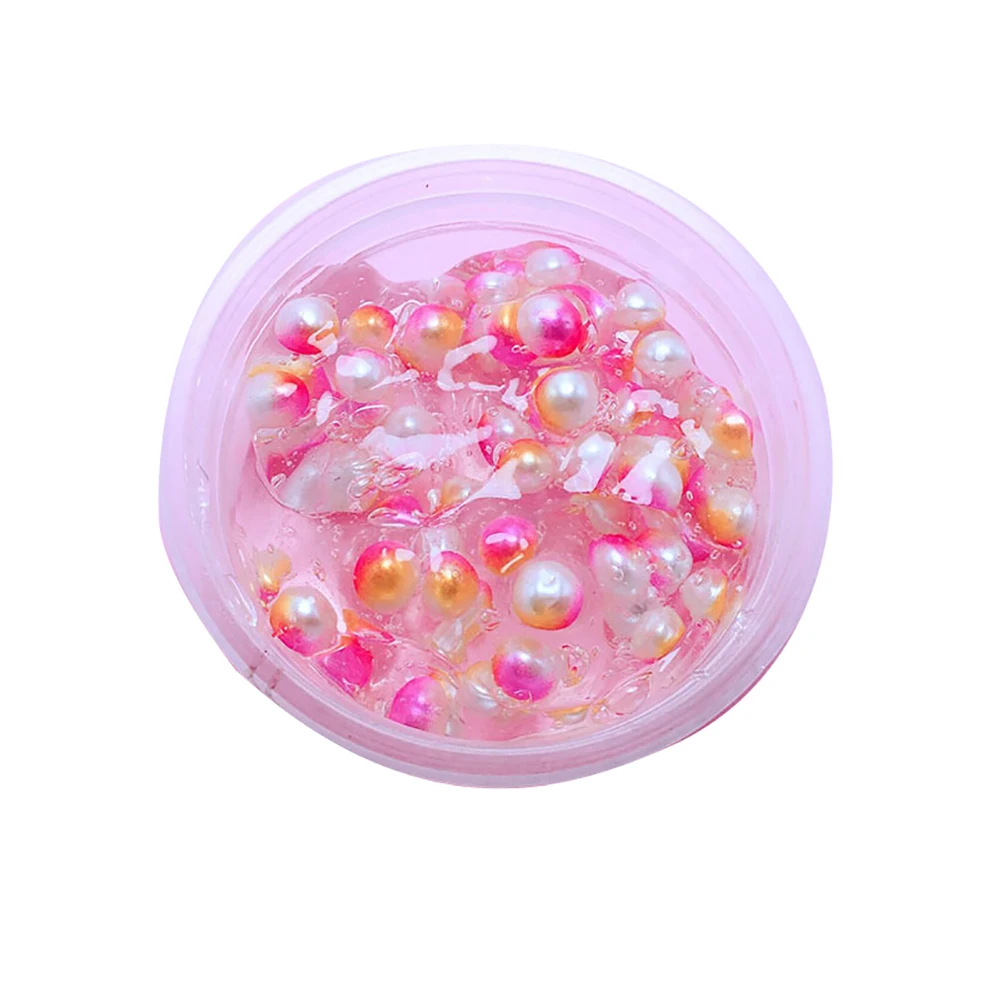 

60ml Colorful Beads Elastic Mud DIY Slime Stress Relief Clay Kids Children Toy