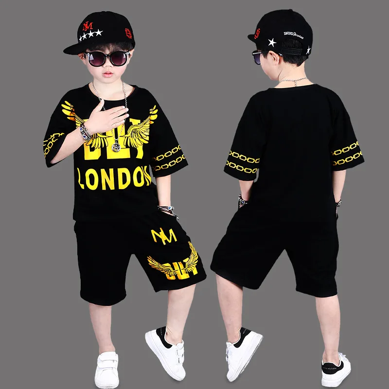 2020 комплект одежды для мальчиков хлопковые летние наряды костюм детской из 2