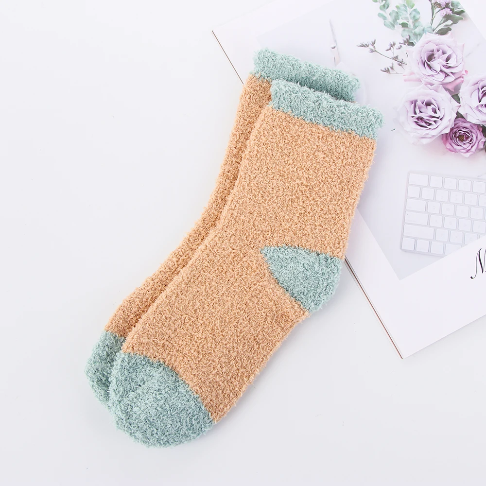 Носки женские мягкие бархатные ярких цветов 1 пара | Женская одежда
