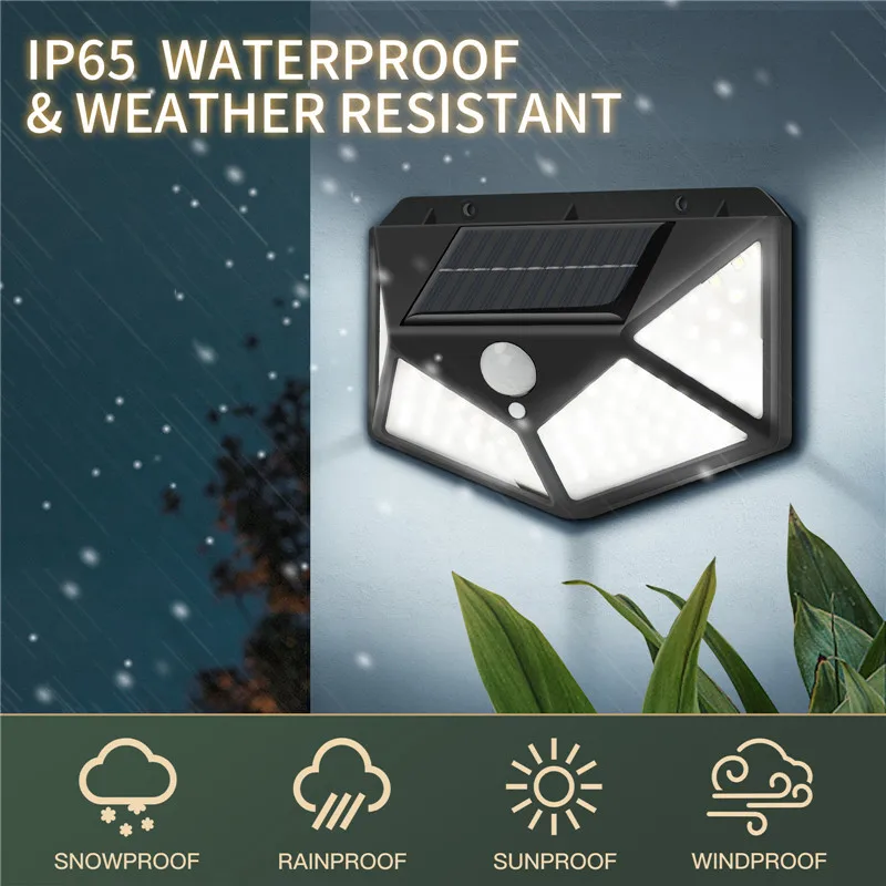 

Solar Led Light Outdoor Solar Powered PIR Motion Sensor Wall Light Waterproof Solar Light Sunlight for Garden Decoration Outdoor