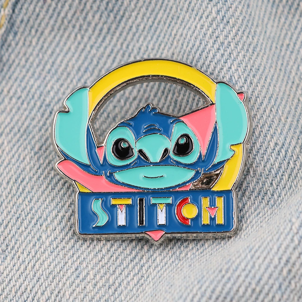 

Manga Women's Brooch Anime Pins for Backpacks Christmas Gift Lilo Stitch Enamel Pin Cute Brooches on Clothes Jewelry Accessories
