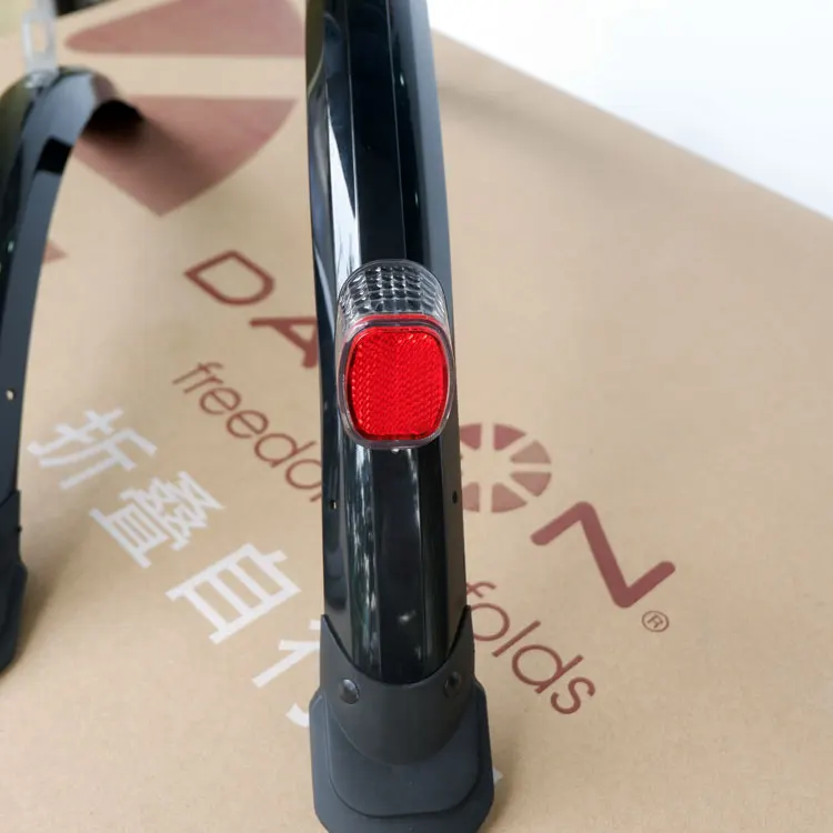 D brake black 20 дюймов складное Велосипедное крыло 2 шт. переднее заднее Велосипедное брызговик MTB Велосипедное крыло с задним светильник Аксессуары для велосипеда - Цвет: D brake black