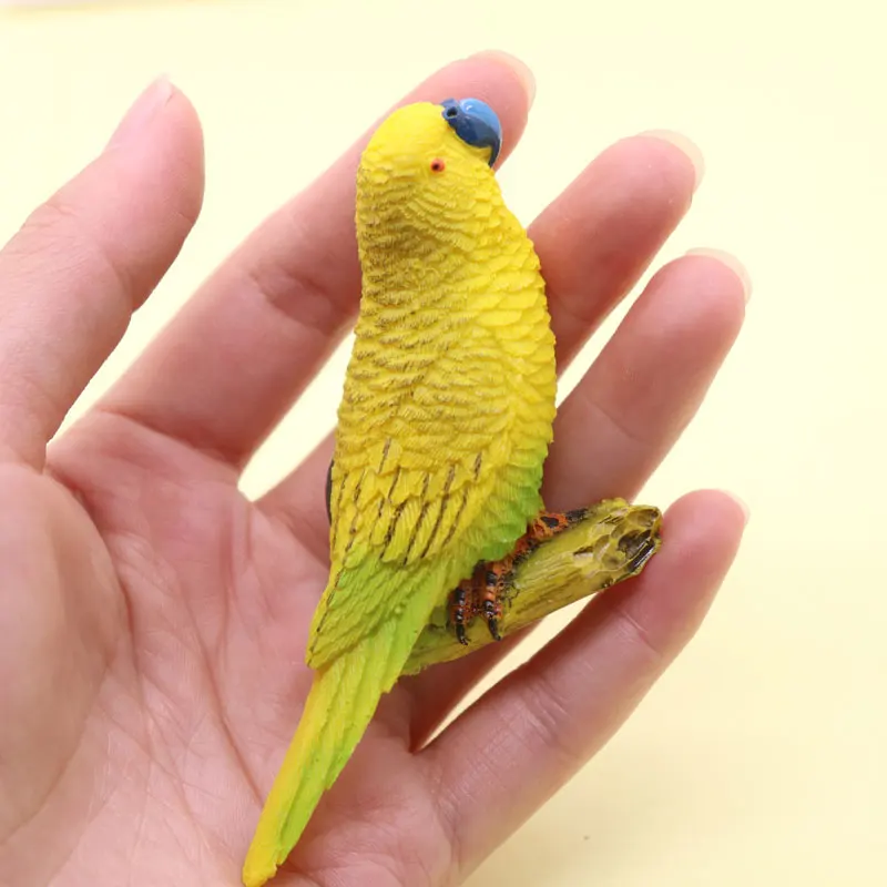 Магнит на холодильник животное попугай красочный декор для кухни магнитная