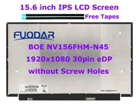 original 15 6 inch laptop lcd screen nv156fhm n45 fhd 1920x1080 30pins edp nv156fhm n45 led matrix display replacement ips panel