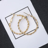 drop earrings large circle women golden earrings jewelry accessories fashion pendant girls gift