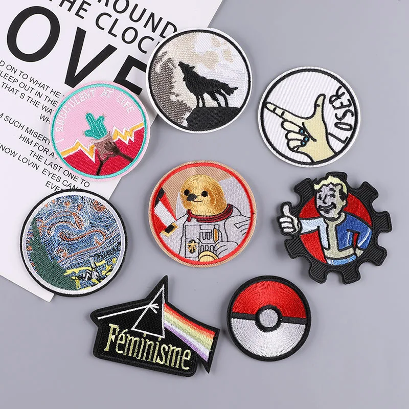 

Embroidered Label Cloth Badge Patch Cap Badge Clothing Accessories Letter Embroidery Cloth Patch Clothing Patch