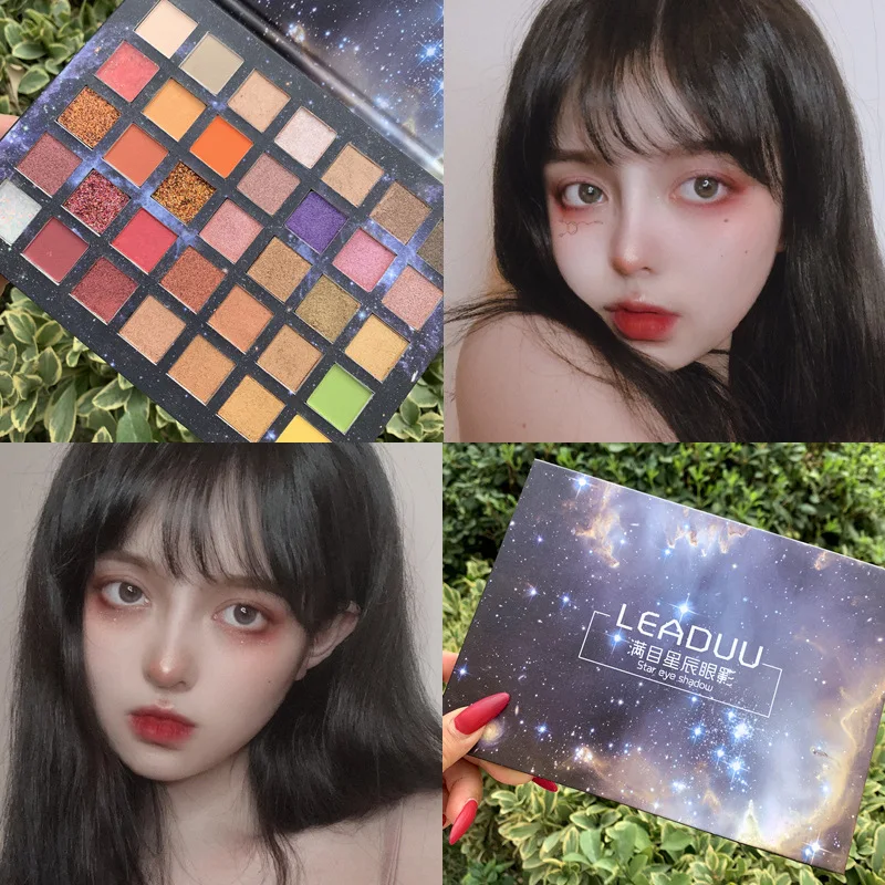 Красота глазурованные 35 цветов Тени для век Палитра Водонепроницаемый матовый