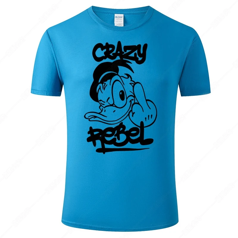 2021 футболка с Дональдом Даком мужские топы повседневные хлопковые футболки
