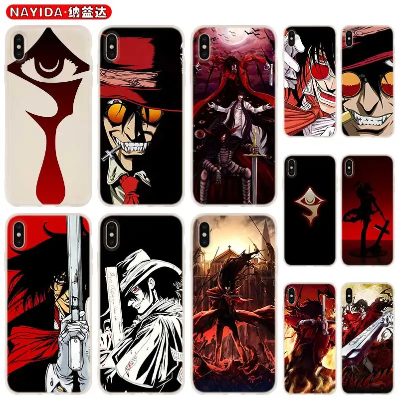 Мягкий чехол для iPhone 12 11 Pro X XS Max XR 6 7 8 G Plus SE 2020 5 S Чехол аниме Hellsing Alucard Fan|Бамперы| |