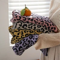 fashion leopard print bath towel 100 cotton super soft absorbent face bathroom towel sets home hotel 35x76cm 70x140cm