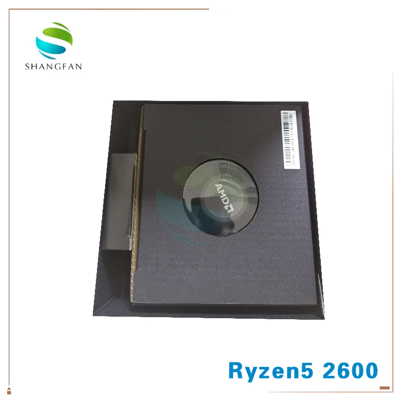 Процессор AMD Ryzen 5 2600 R5 2600 3,4 ГГц, шесть ядер, 12 ядер, 65 Вт, процессор процессора YD2600BBM6IAF с кулером, вентилятор охлаждения, разъем AM4