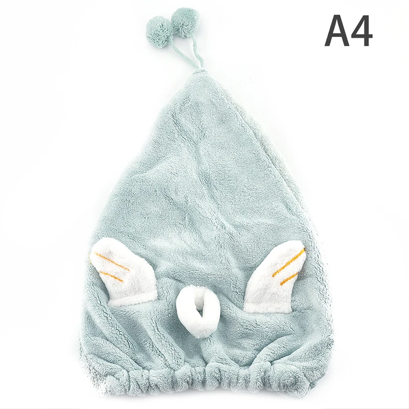 

Shower Cap Breathability Microfiber Hair Turban Quickly Towel drying towel hats