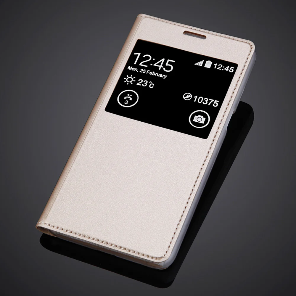 Роскошный тонкий чехол с откидной крышкой и окошком для Samsung Galaxy J2 Prime G530 G530H