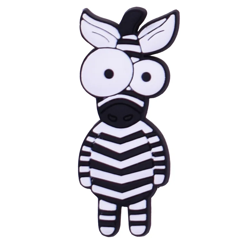 100 шт. мультяшный DIY чехол для телефона с милыми животными Зебра значок безделушка
