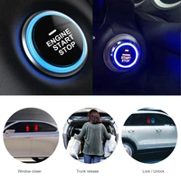 2020 12v car start stop button engine push start button alarm rfid lock keyless system door push button tactile buttons