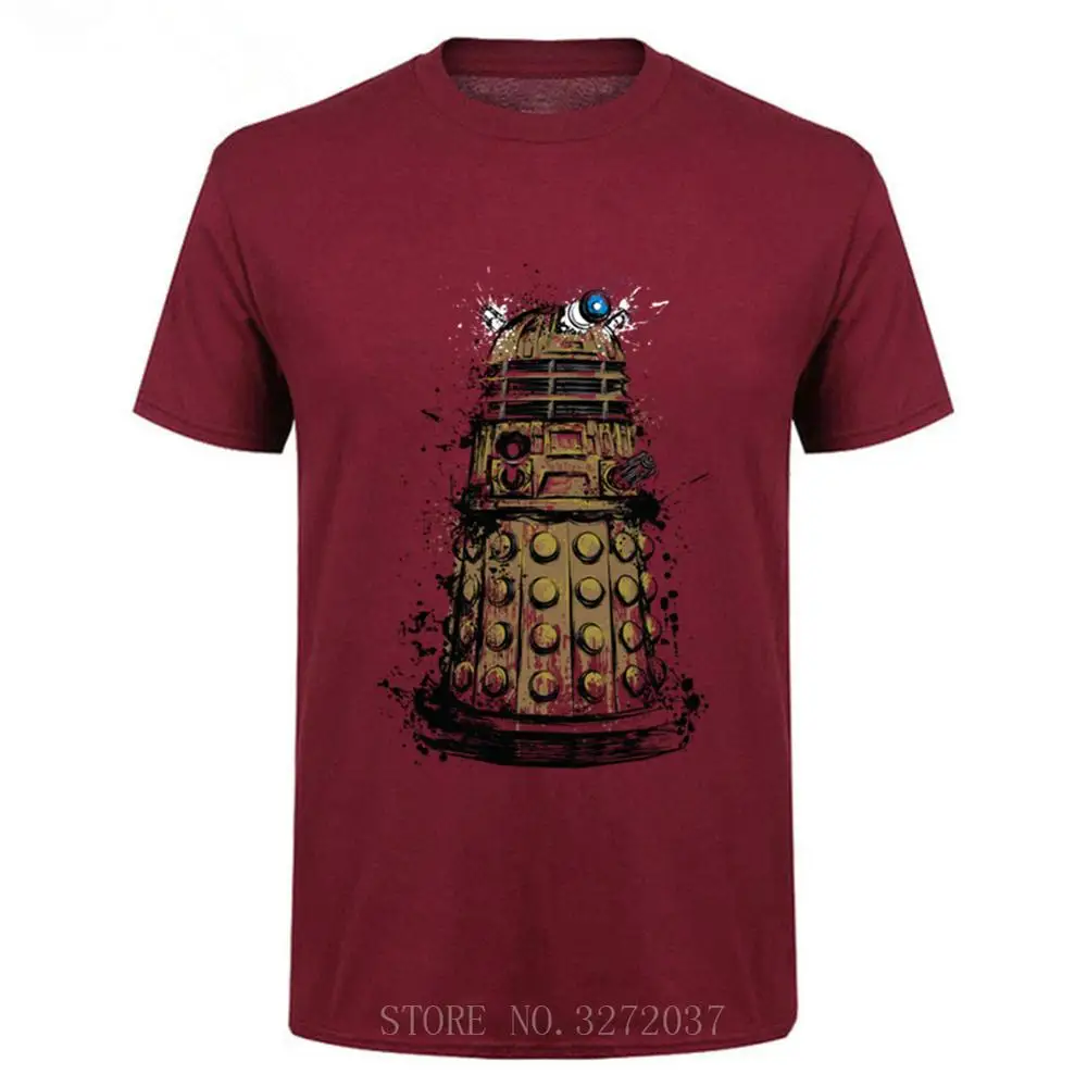 2019 новый модный принт Exterminate Мужская футболка 100% хлопок o-образным вырезом с
