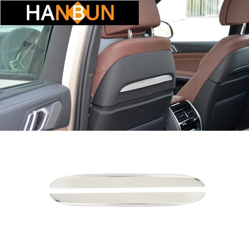 

Декоративная рамка на заднее сиденье автомобиля, отделка для BMW X5 G05 2019-2020, аксессуары для интерьера из нержавеющей стали