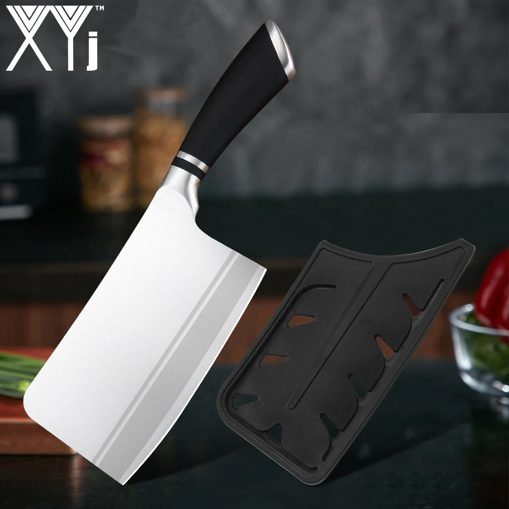XYj 7 дюймовый умный кухонный нож из нержавеющей стали нескользящая ручка шеф