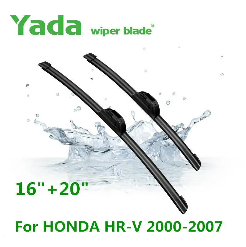 

Yada Car Wiper Blades For HONDA HR-V 2000-2007 J-Hook Type Windshield Windscreen Front Window 16"+20" Car Accessories