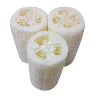 1pc new natural loofah bath body shower sponge scrubber pad bathroom products tools household merchandises bath brushes scrubber