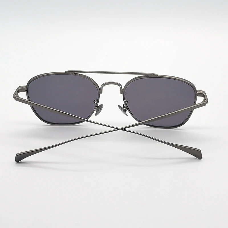 

Tile 2020 Rectangular Stainless Steel Sunglasses Men woman glasses vintage shades luxury with grey CR39 lens retro sunglasses
