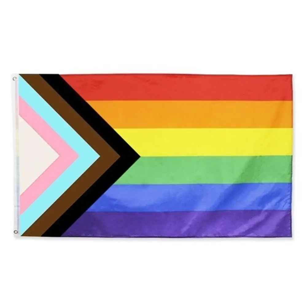 Лесбийский флаг баннер большой гордости креативный 3x5ft полиэстер 90x150 см Радужный