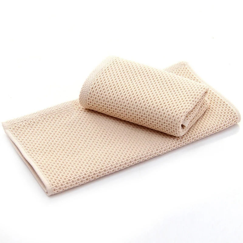 

Сотовое Сетчатое Мягкое хлопковое полотенце для лица, домашний текстиль, мягкое впитывающее полотенце (случайный цвет)