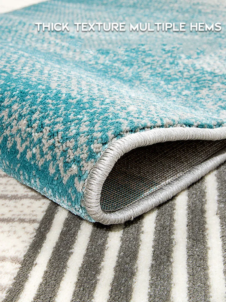 

Simple Carpet Rug For Living Room Nordic Wood Floor Thick Rug Non-slip Modern Carpet For Bedroom Parlor Dining Coffee Table Mat