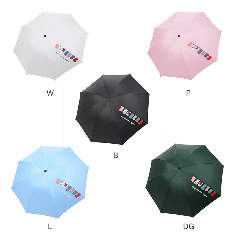 

Cartoon Claw Vinyl Umbrella UV-proof Sun Umbrella Three-folding Rainy And Sunny Umbrellas