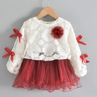 melario newborn baby dress new autumn toddler girls stawberry princess dresses sweet ruffles clothes casual kids dress